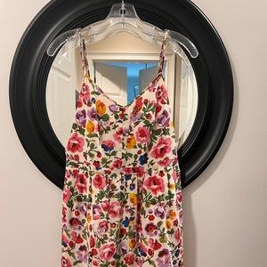 Madewell size 6, lightly worn floral print dress; beautiful for spring & summer